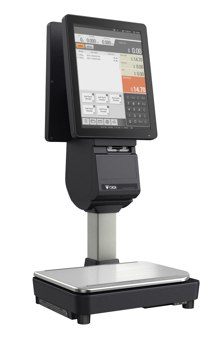Digi SM-6000 15/15" Touchpad Weighing Scale with Printer