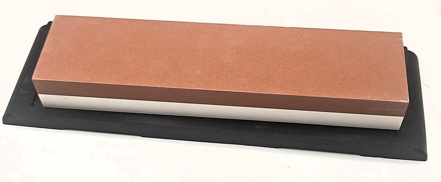 Fischer Bargoin Japanese Sharpening Stone 360/1000 Grit with Rubber Base