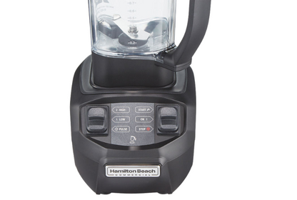 Zoomed in photo of a blender's control panel