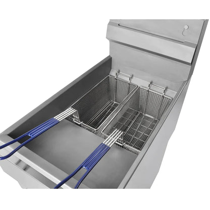 Infernus 3 Burner LPG Single Tank Twin Basket Gas Fryer - 23 Litres