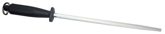 Victorinox Butchers Sharpening Steel Round 30cm Fine Cut Black Handle