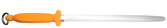 Victorinox Swibo Butchers Sharpening Steel Oval 30cm Fine Cut Yellow Handle